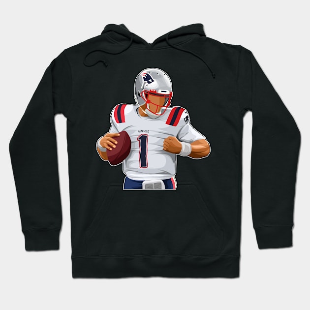 CamNewton #1 Super Score Hoodie by GuardWall17